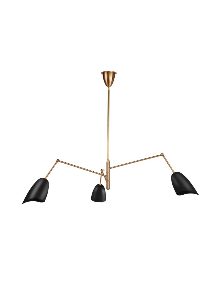Modern pendant lamps - Step Into Design RAGNO pendant lamp black 150 cm ST-8625P black - product kolory-swiatla.pl 1