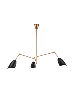 Step Into Design Lampa wisząca RAGNO czarna 150 cm ST-8625P black