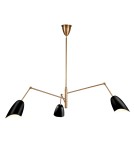 Modern pendant lamps - Step Into Design RAGNO pendant lamp black 150 cm ST-8625P black - product 2