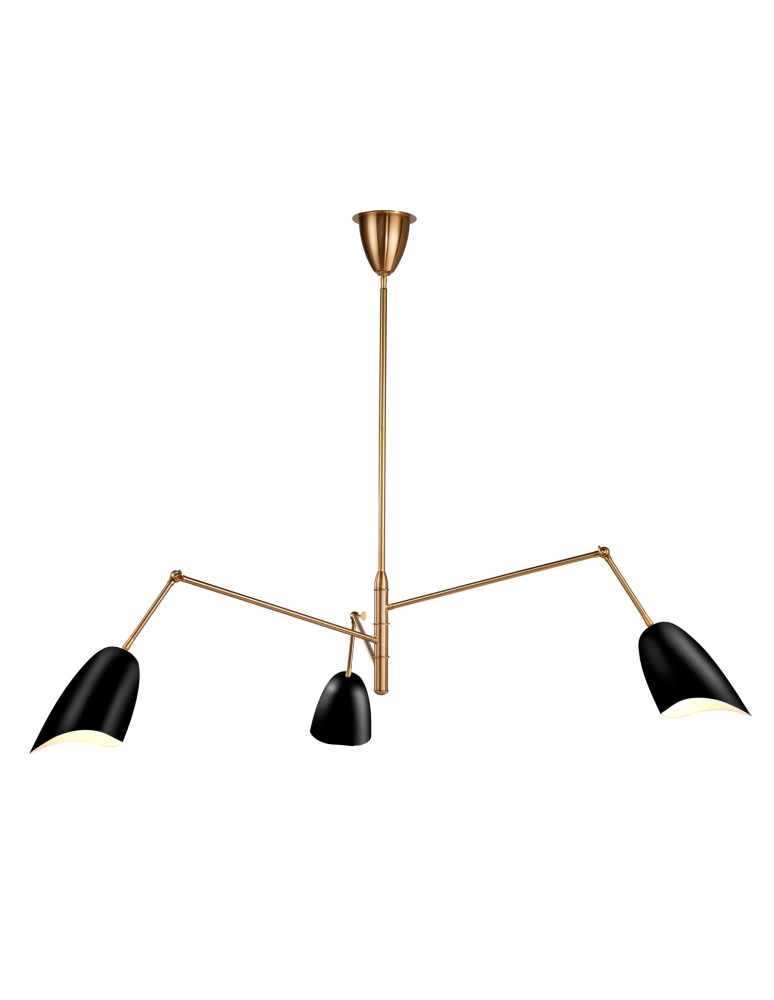 Modern pendant lamps - Step Into Design RAGNO pendant lamp black 150 cm ST-8625P black - product kolory-swiatla.pl 2