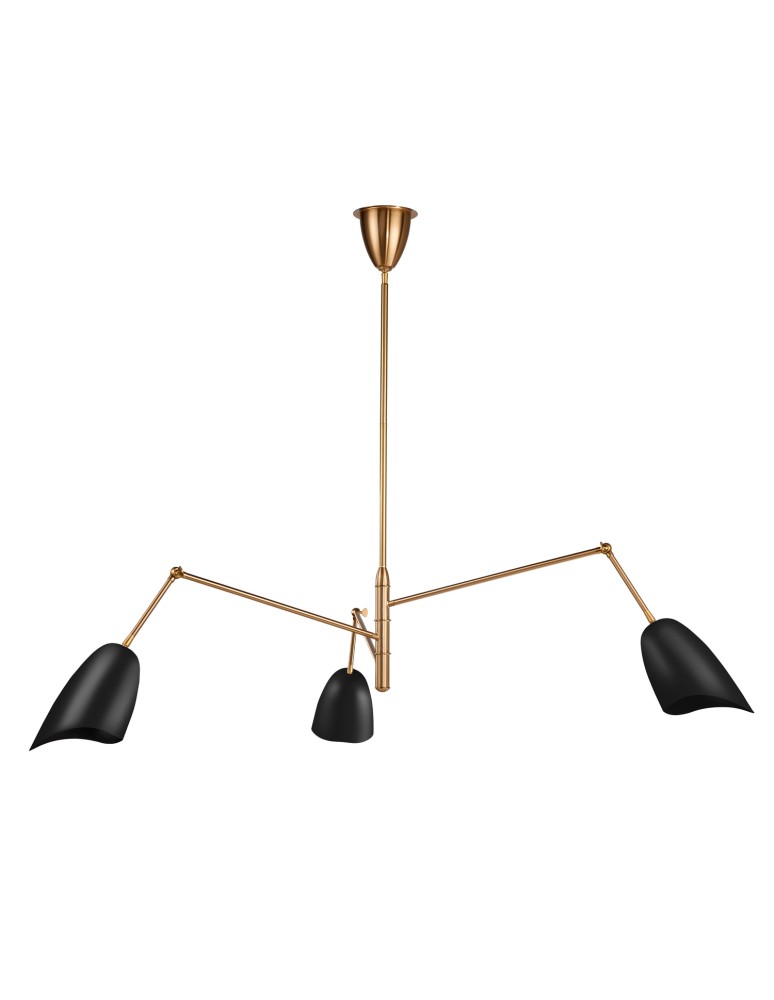 Modern pendant lamps - Step Into Design RAGNO pendant lamp black 150 cm ST-8625P black - product kolory-swiatla.pl 3