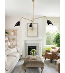 Modern pendant lamps - Step Into Design RAGNO pendant lamp black 150 cm ST-8625P black - product 4