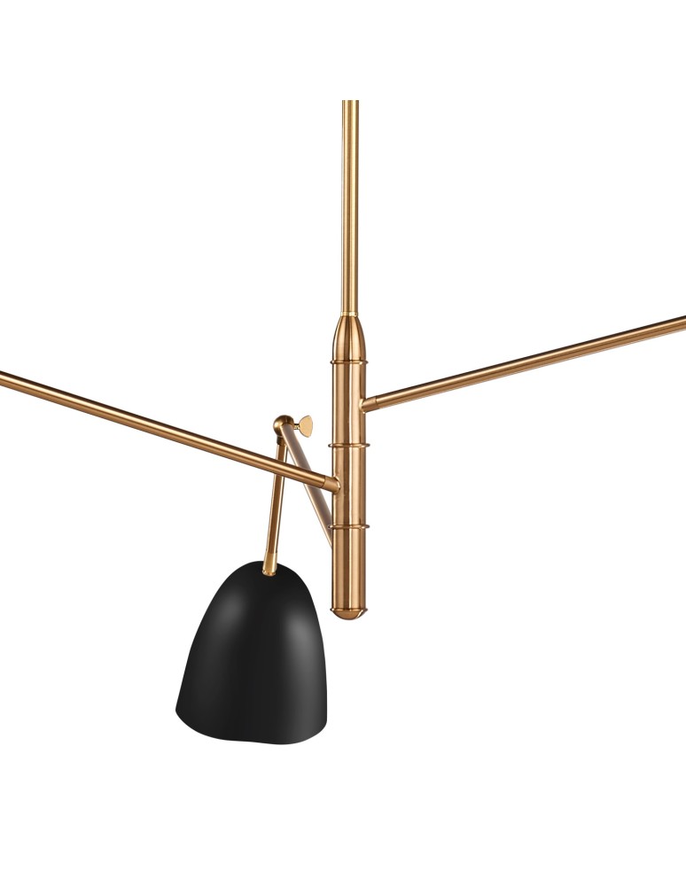 Modern pendant lamps - Step Into Design RAGNO pendant lamp black 150 cm ST-8625P black - product kolory-swiatla.pl 6