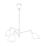 Modern pendant lamps - Step Into Design RAGNO pendant lamp black 150 cm ST-8625P black - product 7