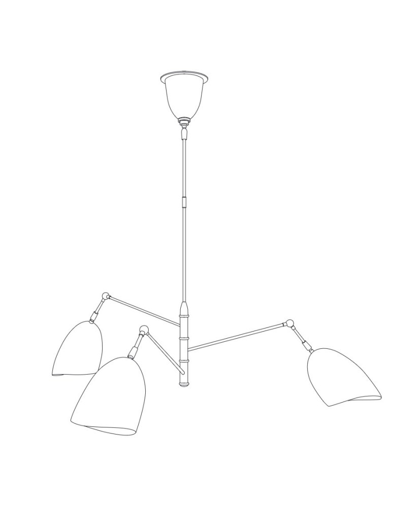 Modern pendant lamps - Step Into Design RAGNO pendant lamp black 150 cm ST-8625P black - product kolory-swiatla.pl 7