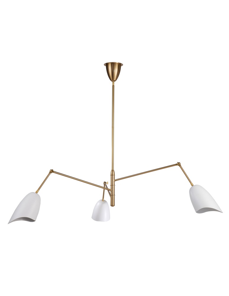 Modern pendant lamps - Step Into Design RAGNO pendant lamp white 150 cm ST-8625P white - product kolory-swiatla.pl 1