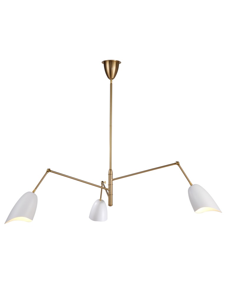 Modern pendant lamps - Step Into Design RAGNO pendant lamp white 150 cm ST-8625P white - product kolory-swiatla.pl 2