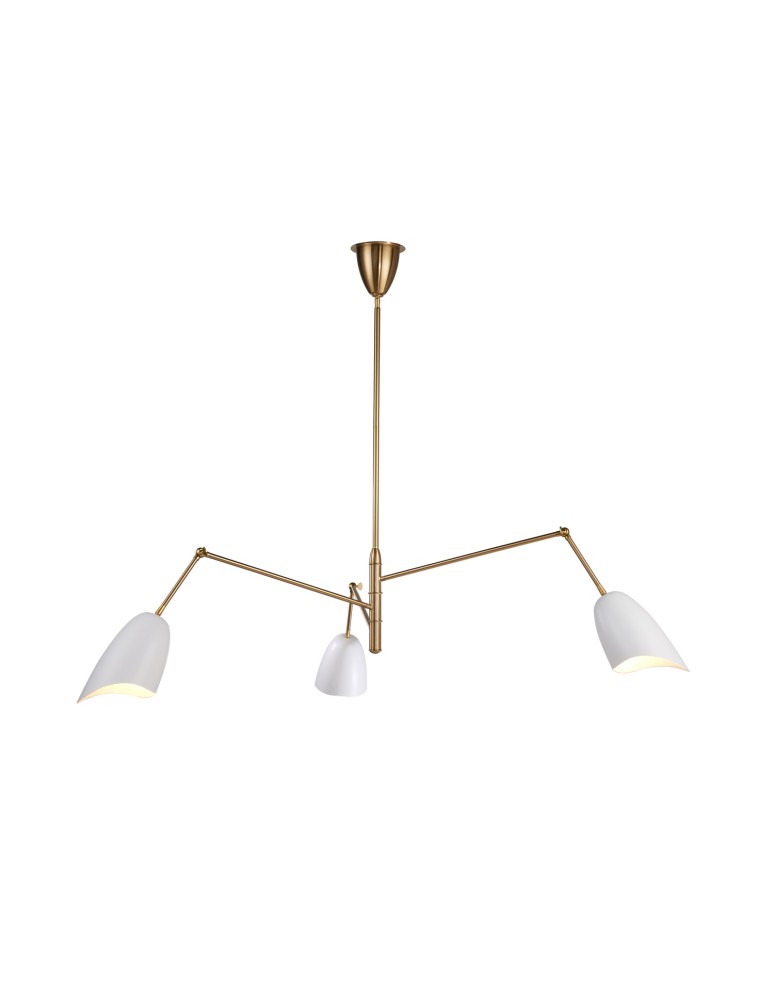 Modern pendant lamps - Step Into Design RAGNO pendant lamp white 150 cm ST-8625P white - product kolory-swiatla.pl 3