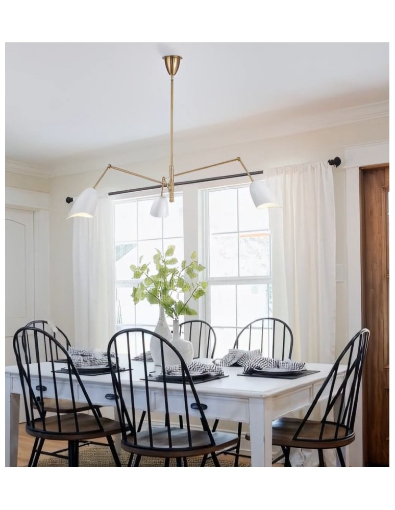Modern pendant lamps - Step Into Design RAGNO pendant lamp white 150 cm ST-8625P white - product kolory-swiatla.pl 7