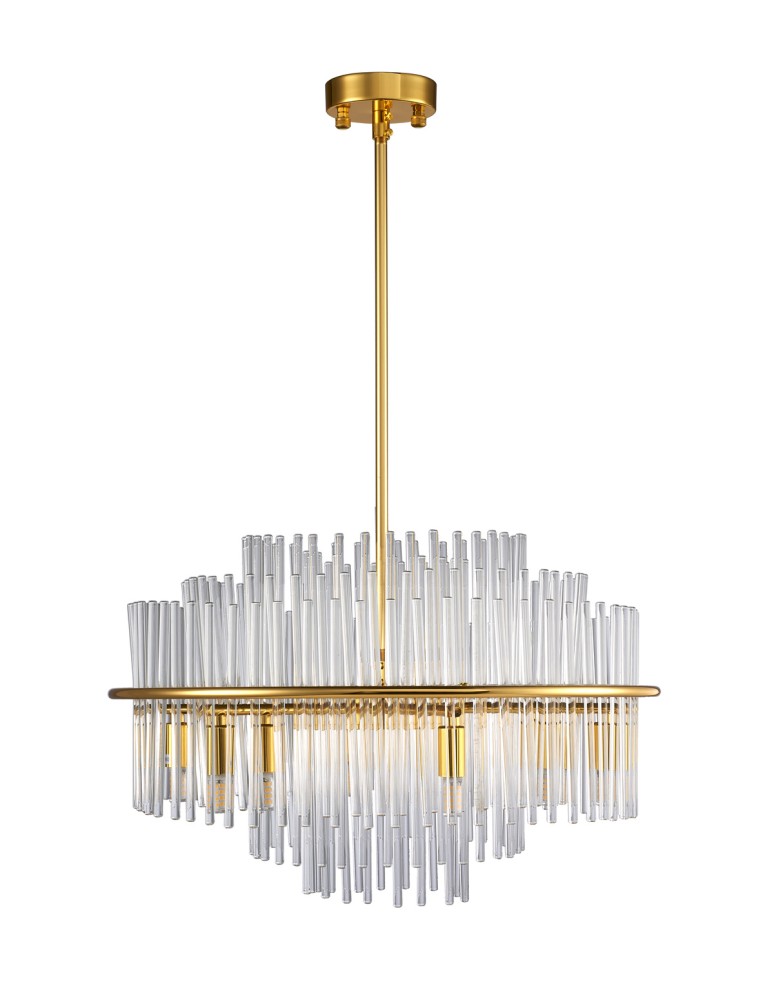 Glamour pendant lamps - Step Into Design LUXORIA gold pendant lamp 50*35 cm ST-8530 gold - product kolory-swiatla.pl 4