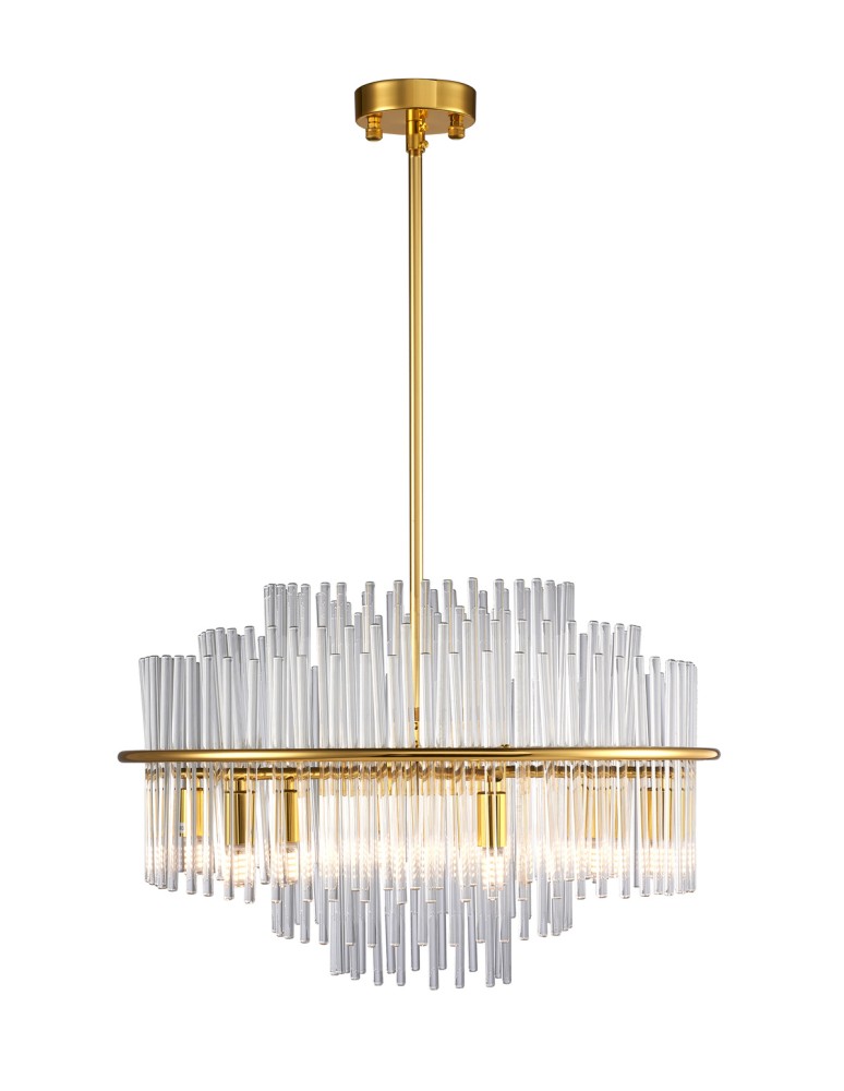 Glamour pendant lamps - Step Into Design LUXORIA gold pendant lamp 50*35 cm ST-8530 gold - product kolory-swiatla.pl 1