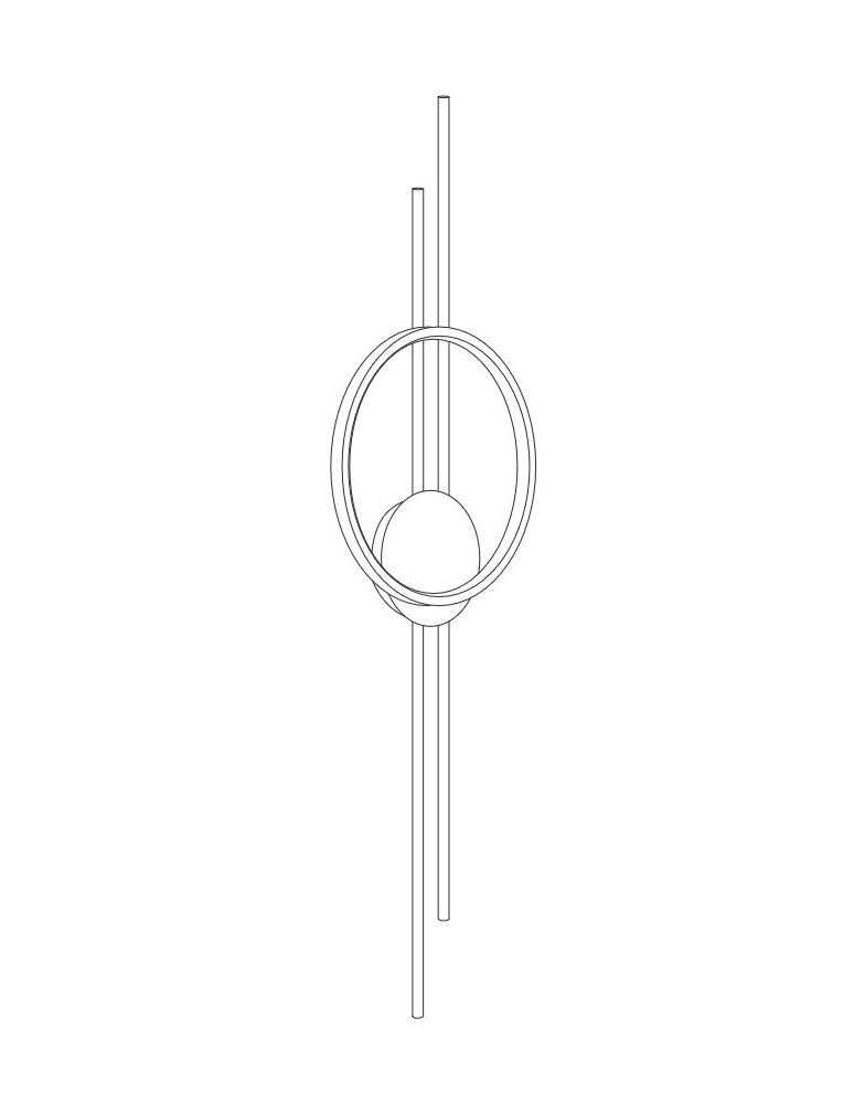 Step Into Design Lampa ścienna ECLIPTICA LED złota 100 cm ST-DL8532