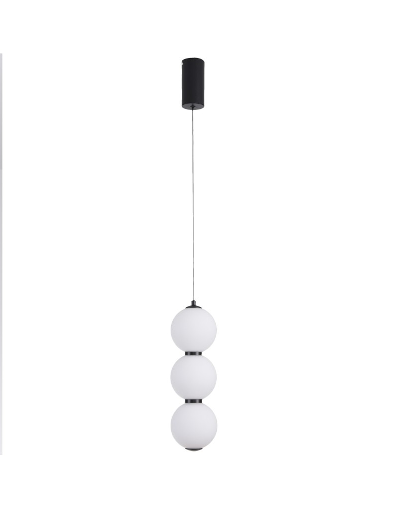 Pendant lamps spheres - Step Into Design PERLA LED pendant lamp black 12 cm ST-CP231222-3L black - product kolory-swiatla.pl 6