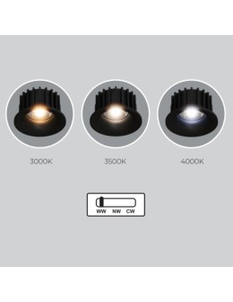 YASKR Oczko podtynkowe Cirro 1xLED białe RL0104-CCT-WH Biały - produkt 2