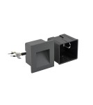 Luminaires to be built into the wall - Nowodvorski STEP LED Outdoor Wall Mounted Max wattage 3W LED IP44 Graphite 6907 - product 3