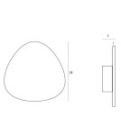 Designer wall lamps - Maxlight Wall lamp Marbles 10W Black W0392 - product 4