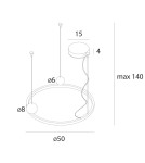 Designer pendant lamps - Maxlight Solaris Pendant Lamp P0613 - product 4