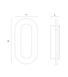 Maxlight Kinkiet Travertino Oval 10W W0393