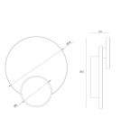 Designer wall lamps - Maxlight Wall lamp Travertino 10W W0394 - product 5