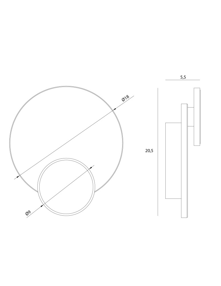 Designer wall lamps - Maxlight Wall lamp Travertino 10W W0394 - product kolory-swiatla.pl 5