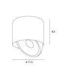 Maxlight Lampa Sufitowa Vector 10W Czarna C0266