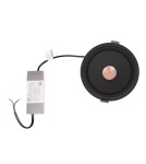 LED flush-mounted lamps - Maxlight Vector 10W Recessed Lamp Black H0140. - product 5