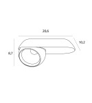 Spotlight ceiling lamps - Maxlight Zeus 10W White Ceiling Lamp C0263 - product 4