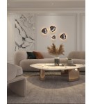 Designer wall lamps - Maxlight Wall lamp Marbles 10W Black W0392 - product 2