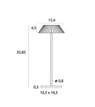 Maxlight Lampa Stołowa Muffin Czarna IP44 T0066 Maxlight Lampa Stołowa Muffin Czarna IP44 T0066