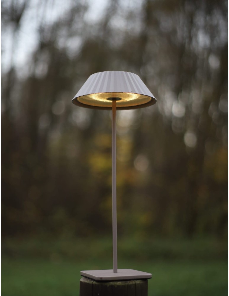 Portable garden lamps - Maxlight Muffin Taupe Table Lamp IP44 T0065. - product kolory-swiatla.pl 2
