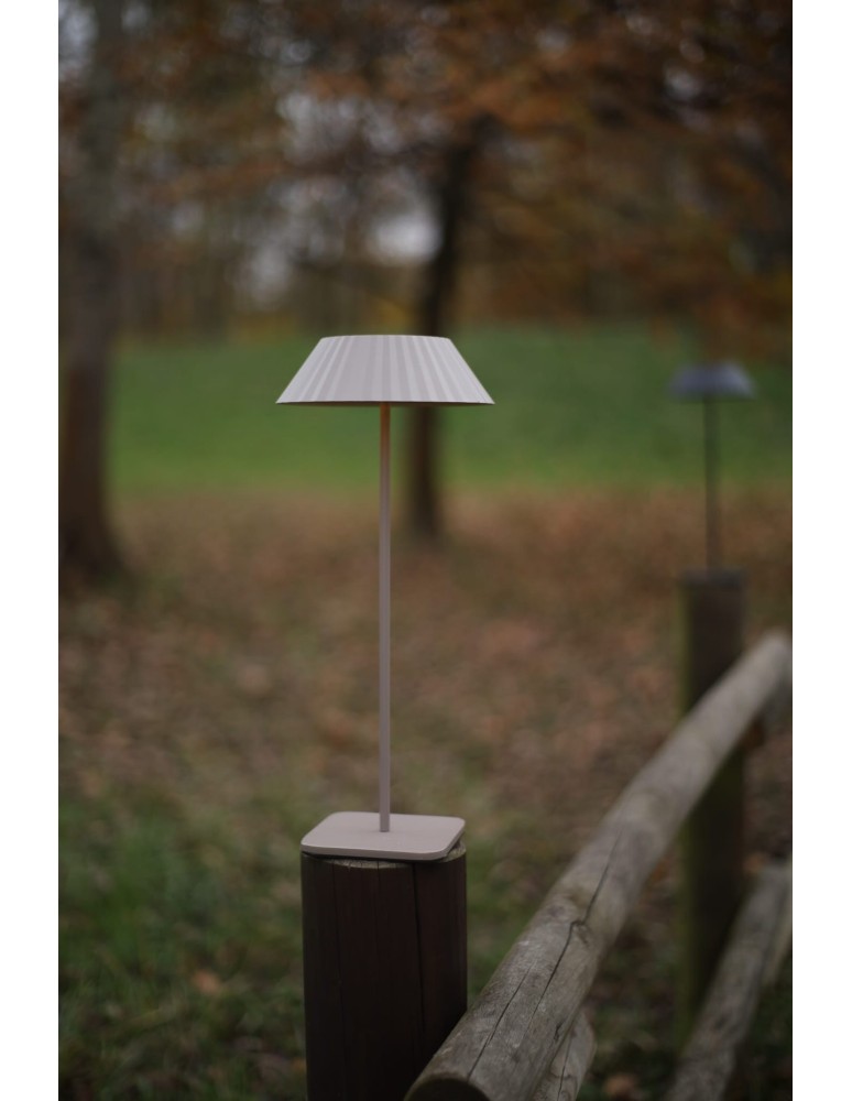 Portable garden lamps - Maxlight Muffin Taupe Table Lamp IP44 T0065. - product kolory-swiatla.pl 3