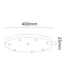 Open Design Highlights Ero Multicolor VIII 40 Wisząca 8xG9 Max 8W LED 230V Biały Opal|Chrom|Czarny|Złoto 86386