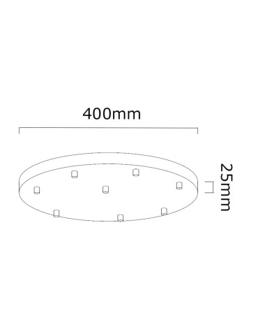 Open Design Highlights Ero Multicolor VIII 40 Pendant 8xG9 Max 8W LED 230V White Opal|Chrome|Black|Gold 86386 - product 2