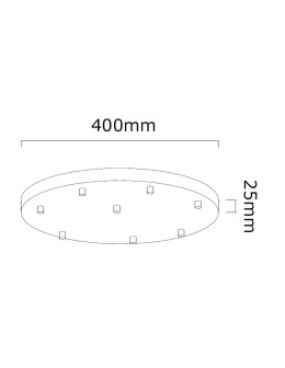 Open Design Highlights Ero Multicolor VIII 40 Pendant 8xG9 Max 8W LED 230V White Opal|Chrome|Black|Gold 86386 - product 2