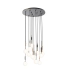 Pendant lamps spheres - Open Design Highlights Ero Multicolor X 40 Pendant 10xG9 Max 8W LED 230V White Opal|Chrome|Black|Gold 86393 - product 1