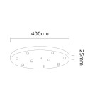 Pendant lamps spheres - Open Design Highlights Ero Multicolor X 40 Pendant 10xG9 Max 8W LED 230V White Opal|Chrome|Black|Gold 86393 - product 2