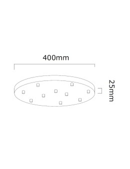 Open Design Highlights Ero Multicolor X 40 Wisząca 10xG9 Max 8W LED 230V Biały Opal|Chrom|Czarny|Złoto 86393 - produkt 2