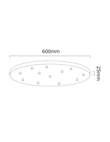 Open Design Highlights Ero Multicolor XII 60 Wisząca 12xG9 Max 8W LED 230V Biały Opal|Chrom|Czarny|Złoto 86409 - produkt 2
