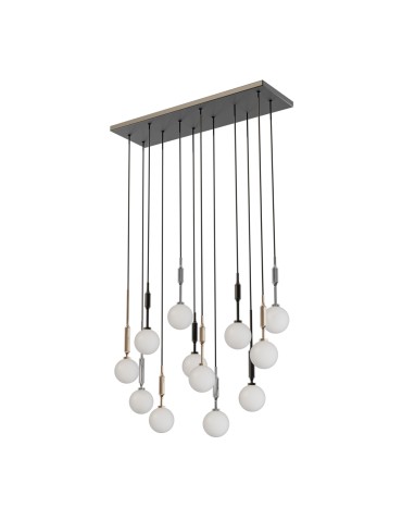 Open Design Highlights Ero Multicolor XII 80x25 Wisząca 12xG9 Max 8W LED 230V Biały Opal|Chrom|Czarny|Złoto 86423