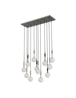Open Design Highlights Ero Multicolor XIV 80x25 Pendant 14xG9 Max 8W LED 230V White Opal|Chrome|Black|Gold 86430