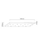 Pendant lamps spheres - Open Design Highlights Ero Multicolor XIV 80x25 Pendant 14xG9 Max 8W LED 230V White Opal|Chrome|Black|Gold 86430 - product 2