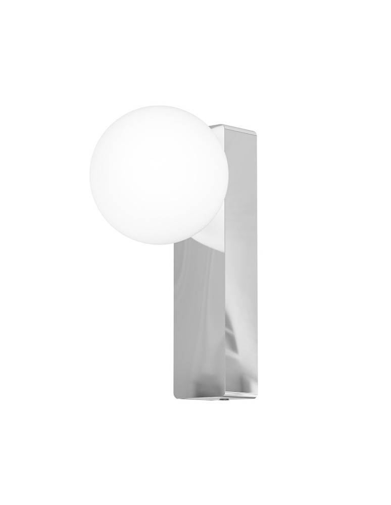 Bathroom wall lamps - Open Design Highlights Boletta Parette Cromo IP44 Wall lamp 1xG9 Max 8W LED 230V White Opal|Chrome OR85525 - product kolory-swiatla.pl 1