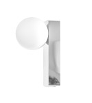 Bathroom wall lamps - Open Design Highlights Boletta Parette Cromo IP44 Wall lamp 1xG9 Max 8W LED 230V White Opal|Chrome OR85525 - product 2