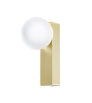 Bathroom wall lamps - Open Design Highlights Boletta Parette Old Gold IP44 Wall lamp 1xG9 Max 8W LED 230V White Opal|Satin Gold OR85532 - product 1
