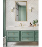 Bathroom wall lamps - Open Design Highlights Boletta Parette Old Gold IP44 Wall lamp 1xG9 Max 8W LED 230V White Opal|Satin Gold OR85532 - product 2