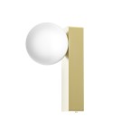 Open Design Highlights Boletta Parette Old Gold IP44 Kinkiet 1xG9 Max 8W LED 230V Biały Opal|Złoto Satynowe OR85532