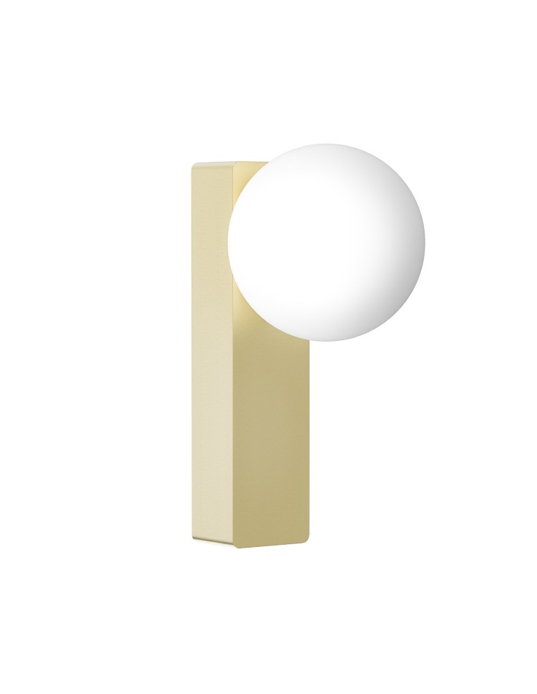 Open Design Highlights Boletta Parette Old Gold IP44 Kinkiet 1xG9 Max 8W LED 230V Biały Opal|Złoto Satynowe OR85532