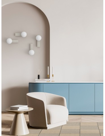 Open Design Highlights Boletta Parette Toupe IP44 Kinkiet 1xG9 Max 8W LED 230V Biały Opal|Toupe OR85549 - produkt 2