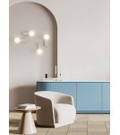 Bathroom wall lamps - Open Design Highlights Boletta Parette Toupe IP44 Wall lamp 1xG9 Max 8W LED 230V White Opal|Toupe OR85549 - product 3