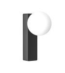 Open Design Highlights Boletta Parette Nero IP44 Wisząca 1xG9 Max 8W LED 230V Biały Opal|Czarny OR85556